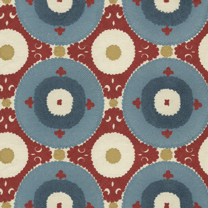 Uzbek Emb Jewel 470531 by PKL Studio Fabric - Base: 52% polyester, 48% cotton Emb: 100% cotton India 17000 Horizontal: 9 and Vertical: 9.25 55 - Fabric Carolina -