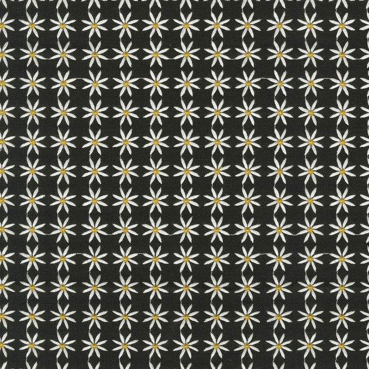 Daisy Emb Black 470540 by PKL Studio Designer Fabric - Base: 28% cotton, 72% polyester Emb: 100% rayon India 51000 Horizontal: 1.1 and Vertical: 1 55 - Swanky Fabrics -