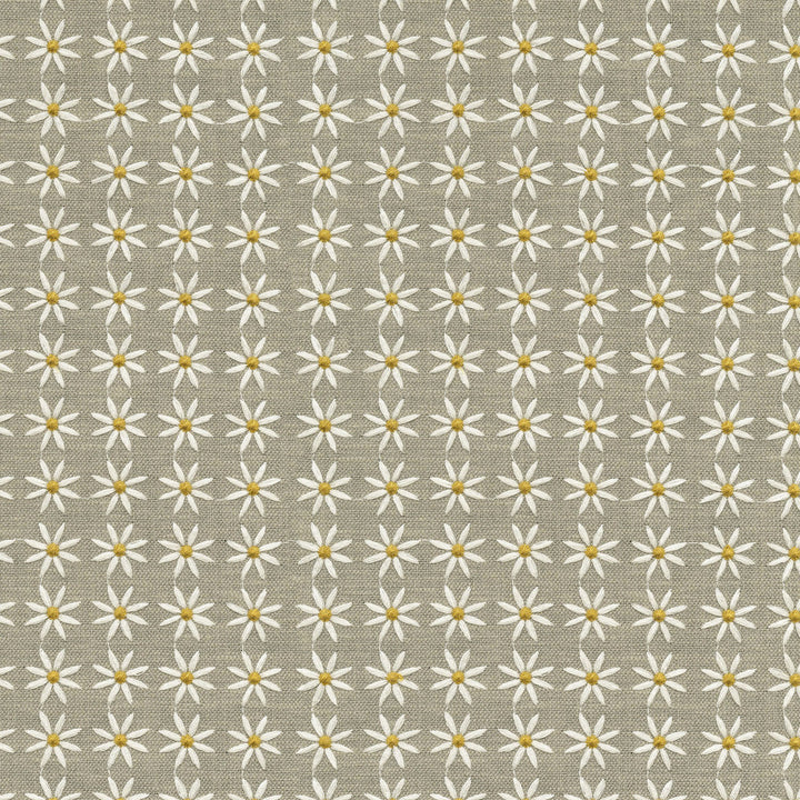 Daisy Emb Stone 470543 by PKL Studio Fabric - Base: 28% cotton, 72% polyester Emb: 100% rayon India 51000 Horizontal: 1.1 and Vertical: 1 55 - Fabric Carolina -