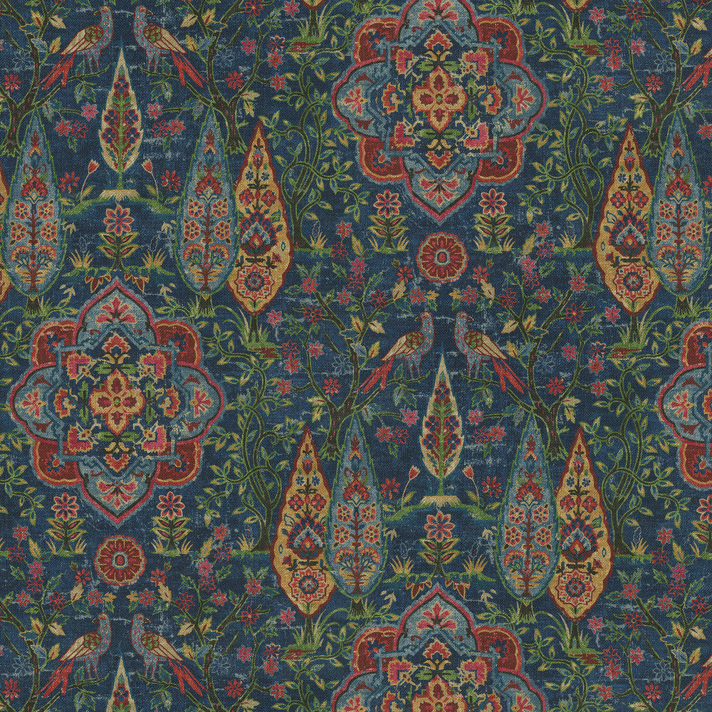 Wanderer Celestial 470561 by PKL Studio Designer Fabric - 75% cotton, 25 linen Pakistan 15000 Horizontal: 13.5 and Vertical: 25.25 54 - Swanky Fabrics -