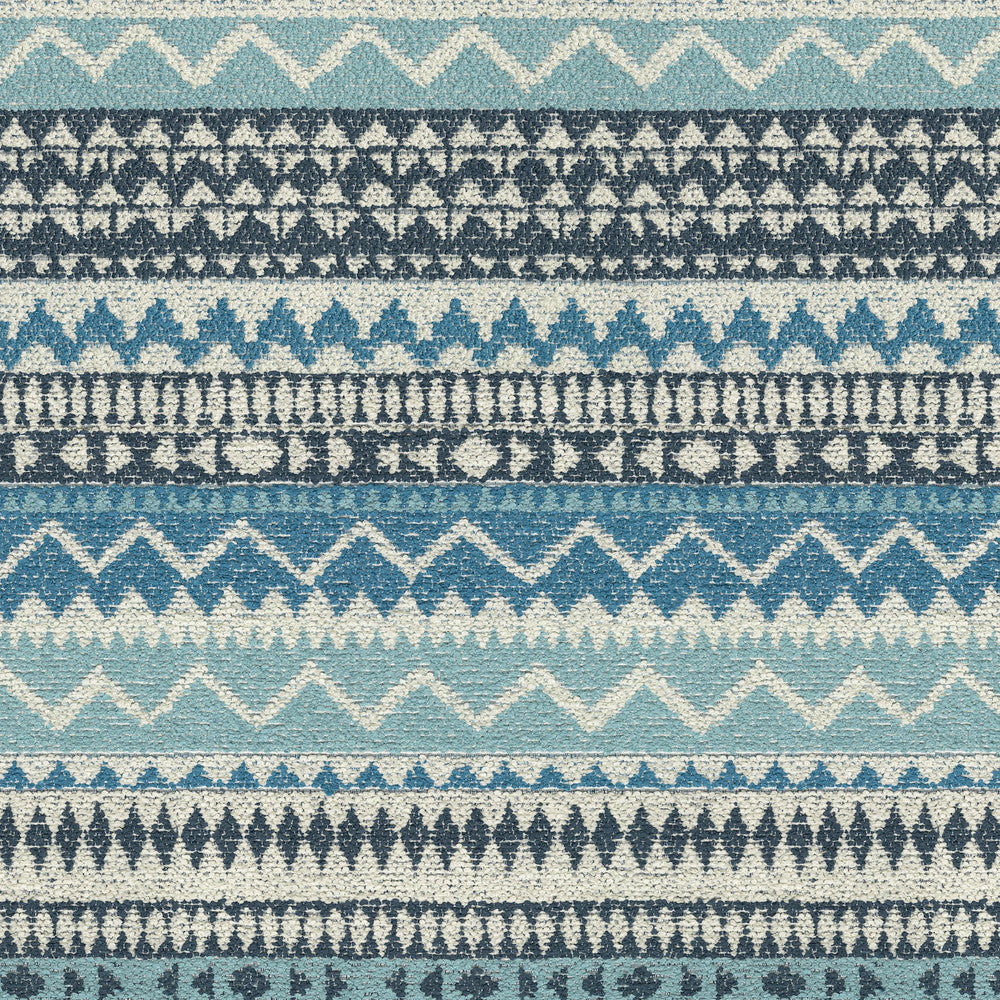 Pilgrimage Stripe Azure 470591 by PKL Studio Fabric - 96% polyester, 4% cotton India 51000 Horizontal: 13.75 and Vertical: 18.5 55 - Fabric Carolina -