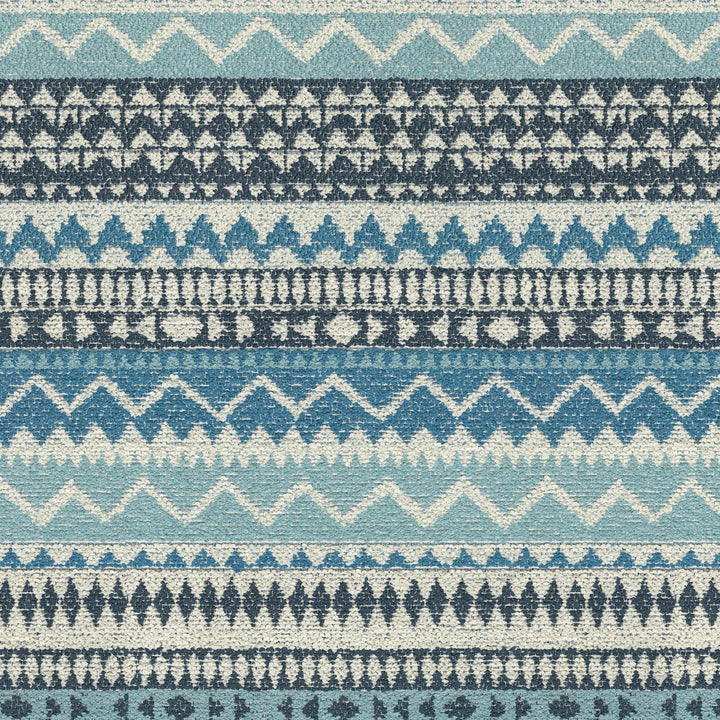 Pilgrimage Stripe Azure 470591 by PKL Studio Fabric - 96% polyester, 4% cotton India 51000 Horizontal: 13.75 and Vertical: 18.5 55 - Fabric Carolina -