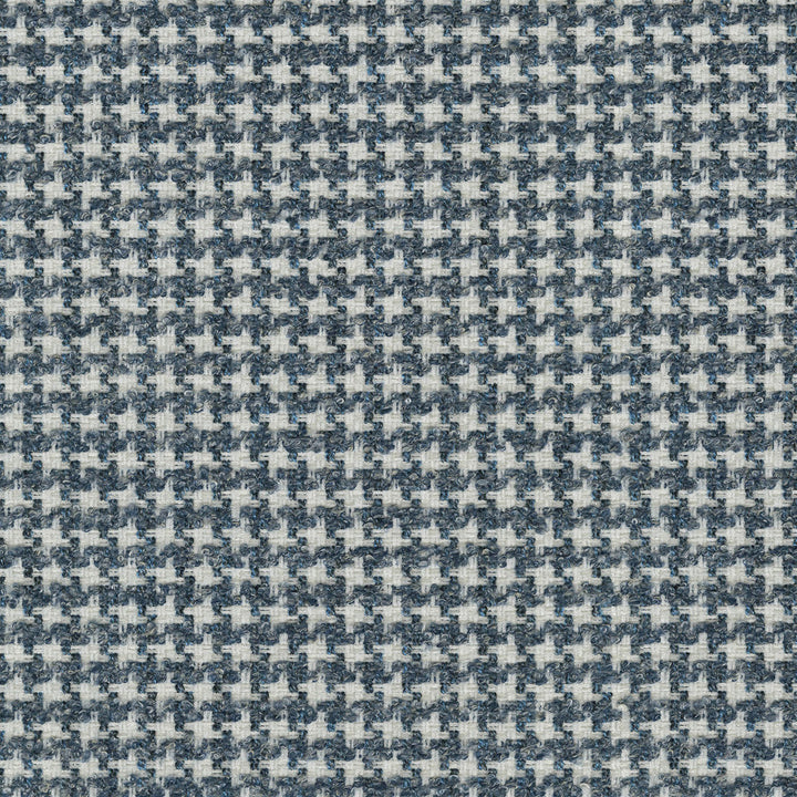 Lia Houndstooth Indigo 470605 by PKL Studio Fabric - 100% polyester India 51000 Horizontal: 0.625 and Vertical: 0.625 54 - Fabric Carolina -