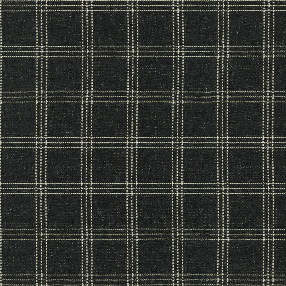 Catalina Check Onyx 470617 by PKL Studio Fabric - 83% polyester, 17% cotton India 51000 Horizontal: 2.25 and Vertical: 2 55 - Fabric Carolina -