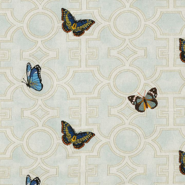 Mariposa Crystal 470631 by PKL Studio Fabric - 100% cotton Emb: 100% rayon India 51000 Horizontal: 6.75 and Vertical: 18.9 54 - Fabric Carolina -
