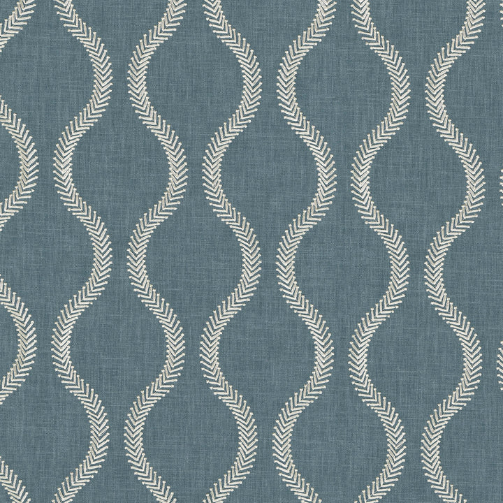 Flourish Emb Baltic 470821 by PKL Studio Fabric - Base: 52% polyester, 48% cotton Emb: 100% rayon India 51000 Horizontal: 3.88 and Vertical: 4.5 55 - Fabric Carolina -