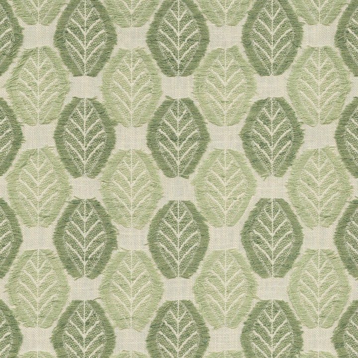 Fringe Leaf Celadon 470830 by PKL Studio Fabric - 43% cotton, 57% polyester India 30000 Horizontal: 3.38 and Vertical: 3.75 55 - Fabric Carolina -
