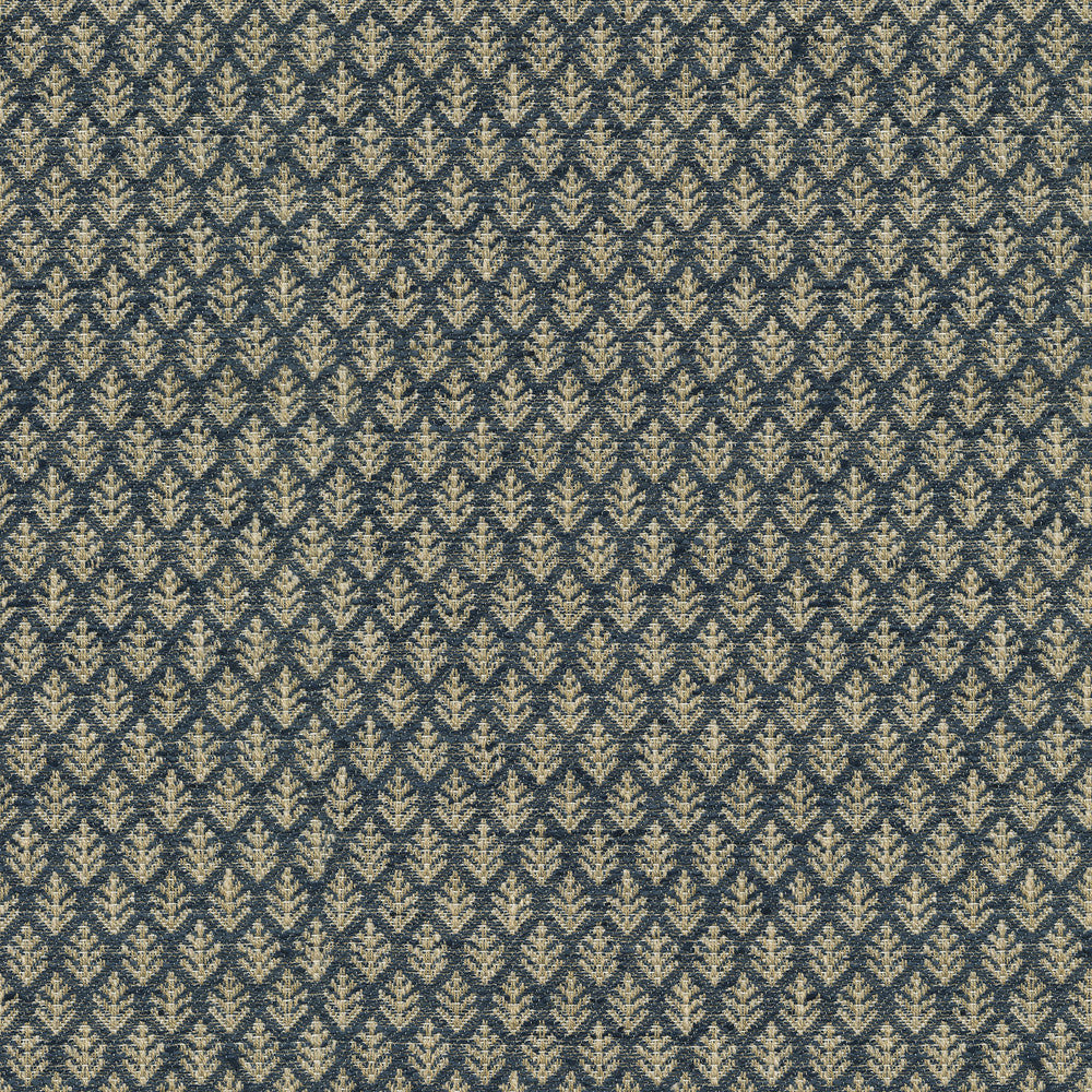 Fern Fair Indigo 471093 by P/K LIFESTYLES Fabric - 86% polyester, 14% cotton India 51000 Horizontal: 0.62 and Vertical: 1.12 54 - Fabric Carolina -