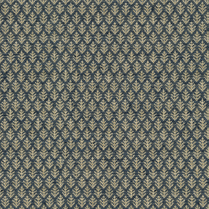Fern Fair Indigo 471093 by P/K LIFESTYLES Fabric - 86% polyester, 14% cotton India 51000 Horizontal: 0.62 and Vertical: 1.12 54 - Fabric Carolina -