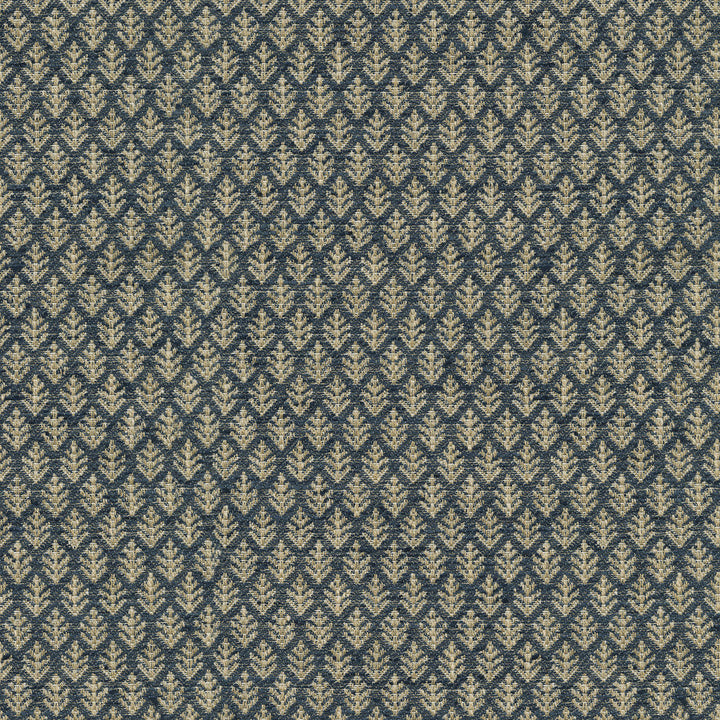Fern Fair Indigo 471093 by P/K LIFESTYLES Designer Fabric - 86% polyester, 14% cotton India 51000 Horizontal: 0.62 and Vertical: 1.12 54  - Swanky Fabrics -