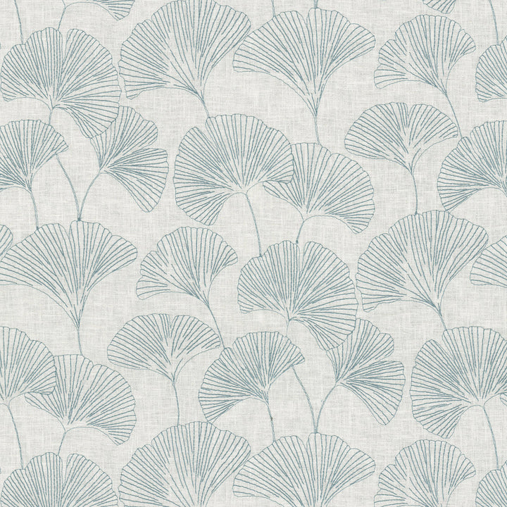 Ginko Emb. Sky 471120 by P/K LIFESTYLES Fabric - Base 55% cotton, 46% polyester / Emb. 49% cotton, 51% polyester India 51000 Horizontal: 17 and Vertical: 15.5 54 - Fabric Carolina -
