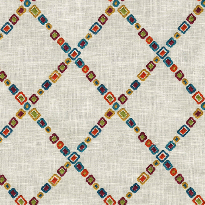 Diamond Jewel Emb. Confetti 471130 by P/K LIFESTYLES Fabric - Base: 100% cotton / Emb. 100% polyester India 51000 Horizontal: 6.5 and Vertical: 7.5 55 - Fabric Carolina -