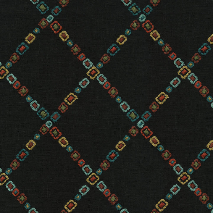 Diamond Jewel Emb. Canyon 471132 by P/K LIFESTYLES Fabric - Base: 100% cotton / Emb. 100% polyester India 51000 Horizontal: 6.5 and Vertical: 7.5 55 - Fabric Carolina -