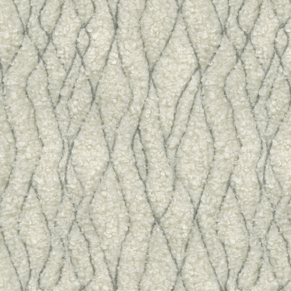 Fez Fur Emb. Sterling 471191 by P/K LIFESTYLES Designer Fabric - 100% polyester/ Back 100% acrylic TC Bonding China 51000 Horizontal: 9 and Vertical: 10.75 58  - Swanky Fabrics -
