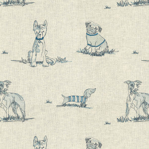 Dog Days Emb. Porcelain 471221 By P/K Lifestyles Fabric