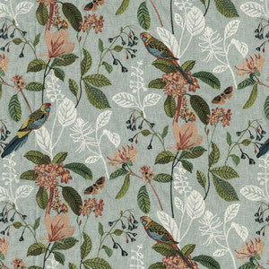 Parakeet Emb. Tropics 471260 By P/K Lifestyles Fabric