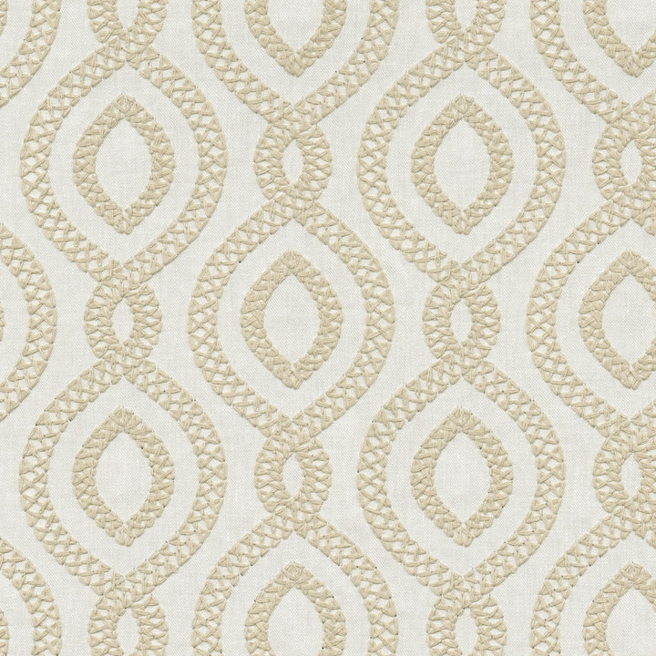 Pavilion Emb. Dune 471280 by P/K LIFESTYLES Fabric - Base 68% polyester, 21% linen, 11% cotton / Emb. 100% polyester India 51000 Horizontal: 6.75 and Vertical: 6.25 54 - Fabric Carolina -