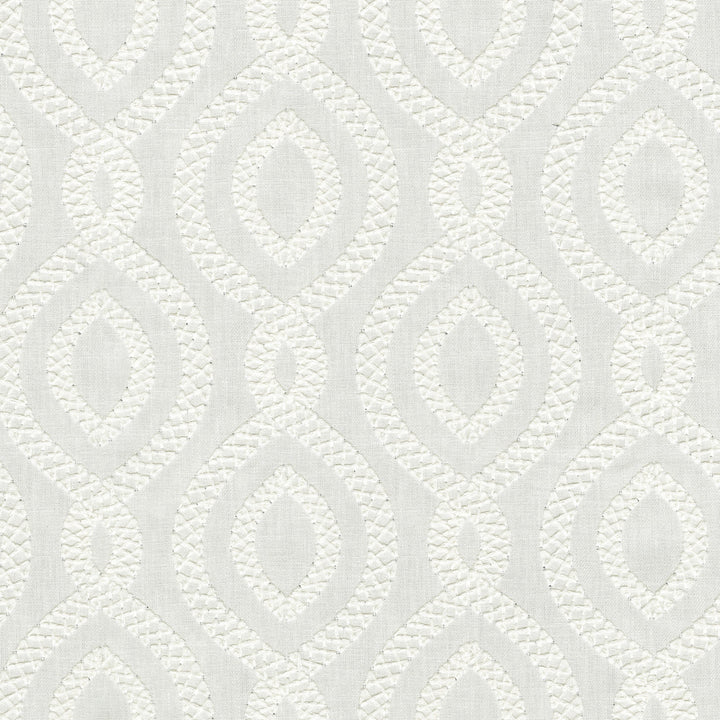 Pavilion Emb. Coconut 471281 by P/K LIFESTYLES Fabric - Base 68% polyester, 21% linen, 11% cotton / Emb. 100% polyester India 51000 Horizontal: 6.75 and Vertical: 6.25 54 - Fabric Carolina -