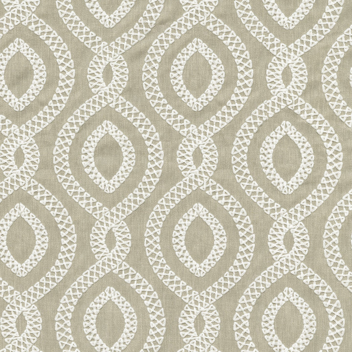 Pavilion Emb. Linen 471285 by P/K LIFESTYLES Fabric - Base 68% polyester, 21% linen, 11% cotton / Emb. 100% polyester India 51000 Horizontal: 6.75 and Vertical: 6.25 54 - Fabric Carolina -