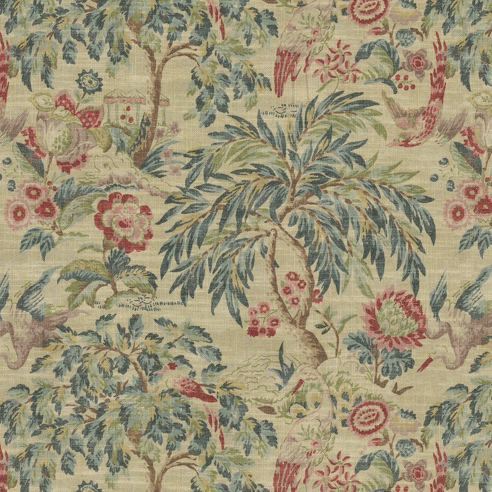 Forest & the Trees Linen 471300 by P/K LIFESTYLES Designer Fabric - 75% cotton, 25% linen Pakistan 15000 Horizontal: 27 and Vertical: 25.25 54  - Swanky Fabrics -