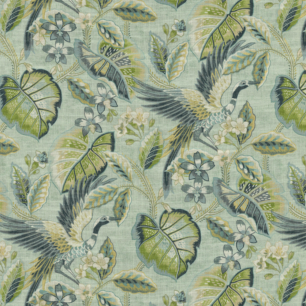 Wren Sea Glass 471312 by P/K LIFESTYLES Fabric - 75% cotton, 25% linen Pakistan 15000 Horizontal: 13.5 and Vertical: 27 54 - Fabric Carolina -
