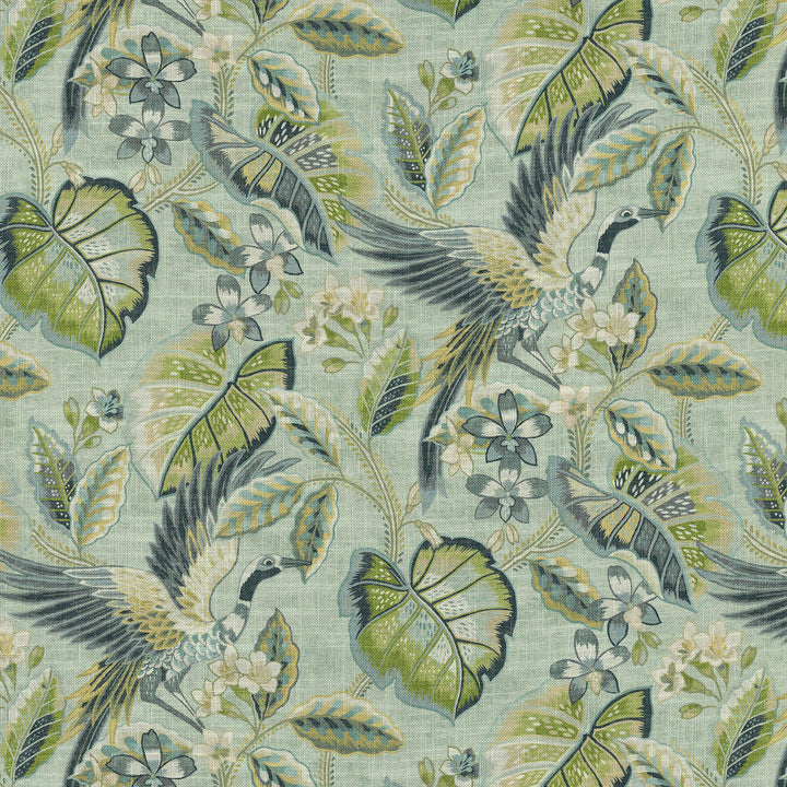Wren Sea Glass 471312 by P/K LIFESTYLES Designer Fabric - 75% cotton, 25% linen Pakistan 15000 Horizontal: 13.5 and Vertical: 27 54  - Swanky Fabrics -