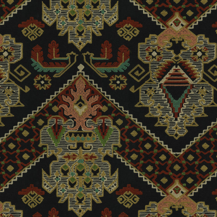 Casbah Jewel 471340 by P/K LIFESTYLES Fabric - Base: 100% cotton/ Emb. 80% acrylic, 20% polyester India 51000 Horizontal: 17.5 and Vertical: 15.25 58 - Fabric Carolina -