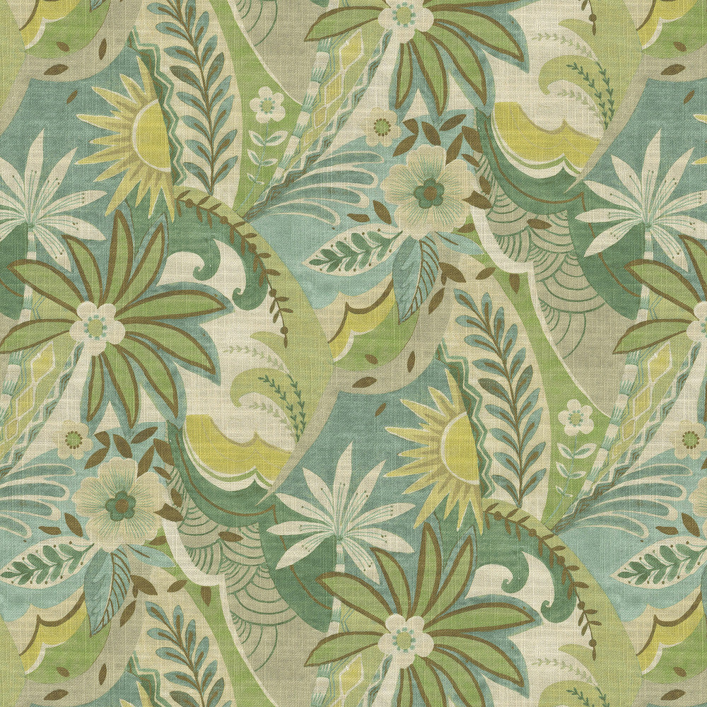 PK Lifestyles Fabric Mod Moment Peapod - 75% cotton, 25% linen Pakistan 15000 Horizontal: 13.5 and Vertical: 27 54 - My Fabric Connection -