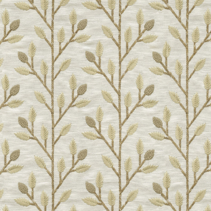 PK Lifestyles Fabric Wheat Field Emb Flax - 72% polyester, 28% cotton EMB: 100% rayon India 51000 Horizontal: 4.87 and Vertical: 4.63 56 - My Fabric Connection -