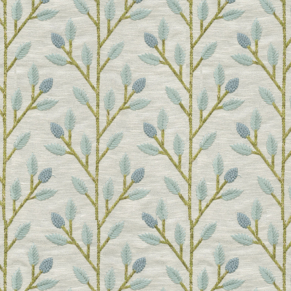 PK Lifestyles Fabric Wheat Field Emb Sky - 72% polyester, 28% cotton EMB: 100% rayon India 51000 Horizontal: 4.87 and Vertical: 4.63 56 - My Fabric Connection -