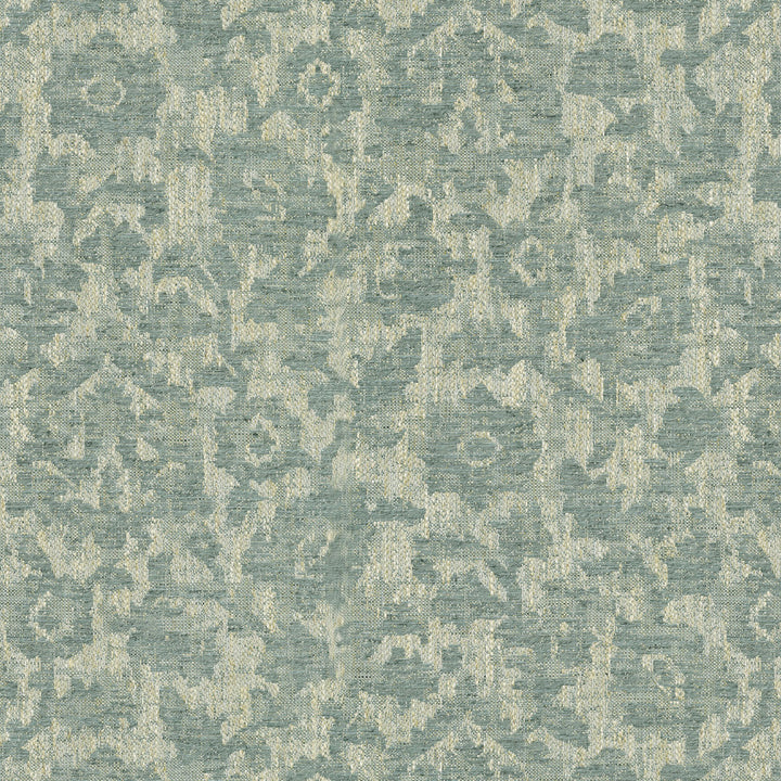 PK Lifestyles Fabric Bijar Floral Seaglass - 88% polyester, 12% linen India 50000 Horizontal: 13.75 and Vertical: 13.63 55 - My Fabric Connection -