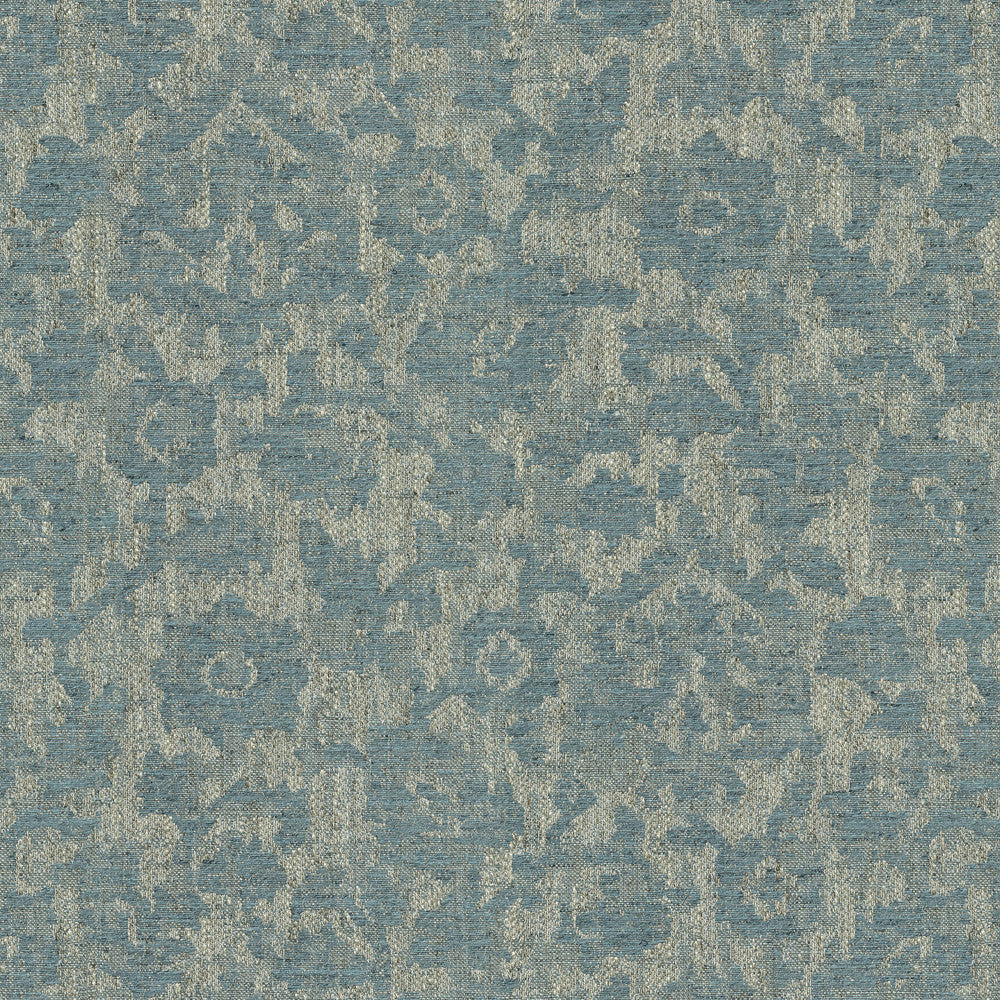 PK Lifestyles Fabric Bijar Floral Baltic - 88% polyester, 12% linen India 50000 Horizontal: 13.75 and Vertical: 13.63 55 - My Fabric Connection -