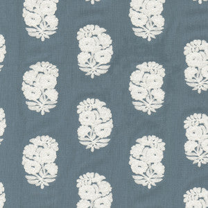 PK Lifestyles Fabric Bodhi Emb Cornflower