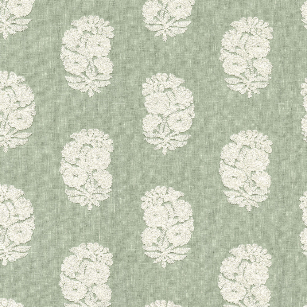 PK Lifestyles Fabric Bodhi Emb Mist - Base: 52% polyester, 48% cotton EMB: 50% cotton, 50% rayon India 29000 Horizontal: 6.75 and Vertical: 4.75 54 - My Fabric Connection -