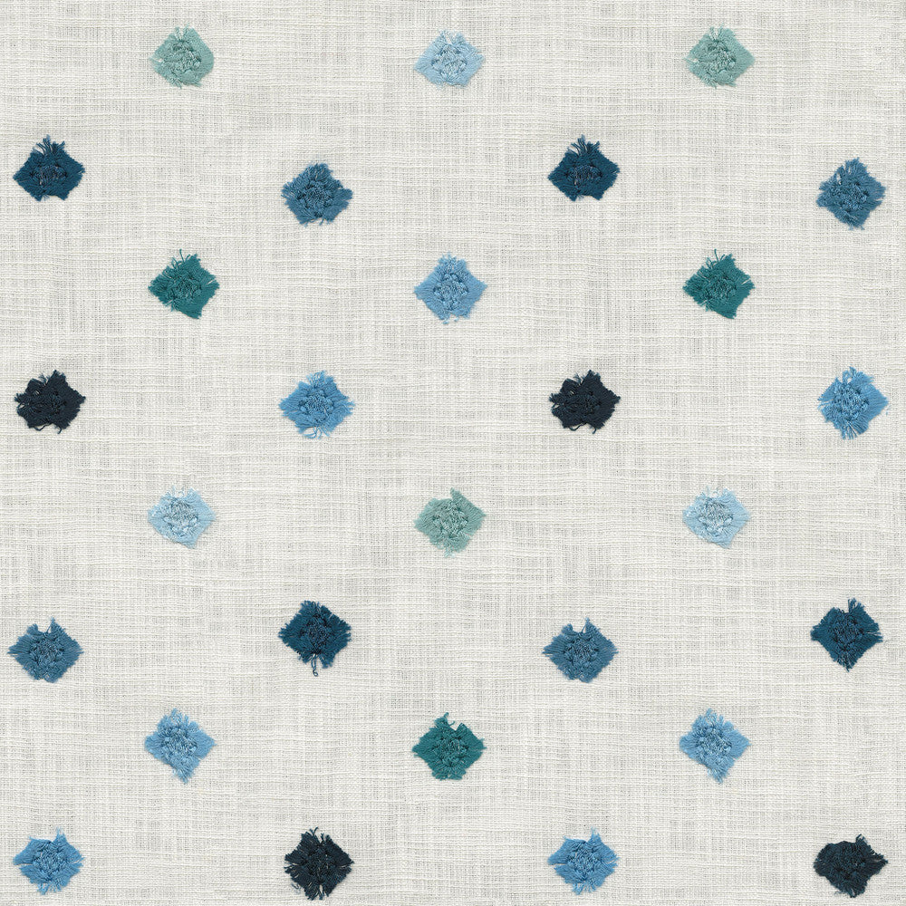 PK Lifestyles Fabric Gemstone Emb Blue - 100% cotton EMB: 100% rayon India 51000 Horizontal: 8.75 and Vertical: 15.25 54 - My Fabric Connection -