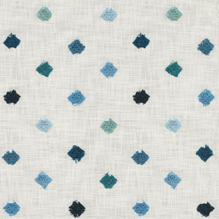 PK Lifestyles Fabric Gemstone Emb Blue - 100% cotton EMB: 100% rayon India 51000 Horizontal: 8.75 and Vertical: 15.25 54 - My Fabric Connection -