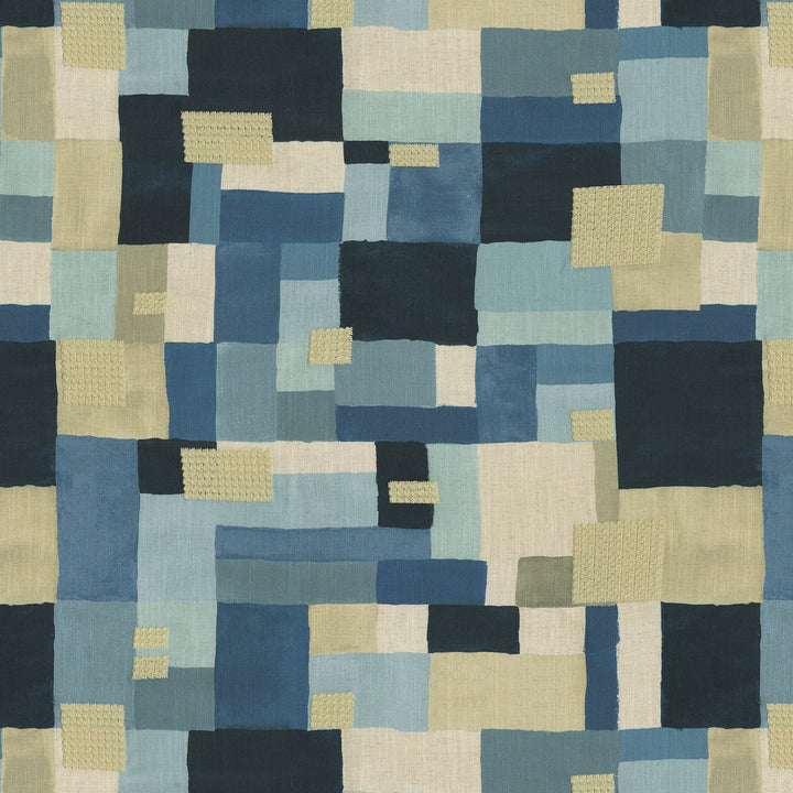 PK Lifestyles Fabric On The Square Emb Nordic - 50% cotton, 35% viscose, 15% linen EMB: 100% polyester India 51000 Horizontal: 27 and Vertical: 27 54 - My Fabric Connection -