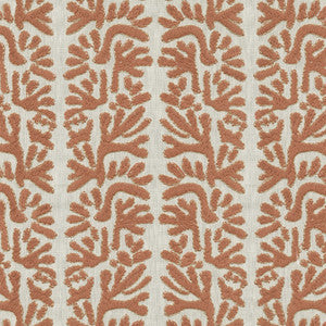 PK Lifestyles Fabric Coral Emb Papaya