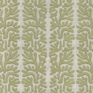 PK Lifestyles Fabric Coral Emb Sage