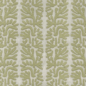 PK Lifestyles Fabric Coral Emb Sage