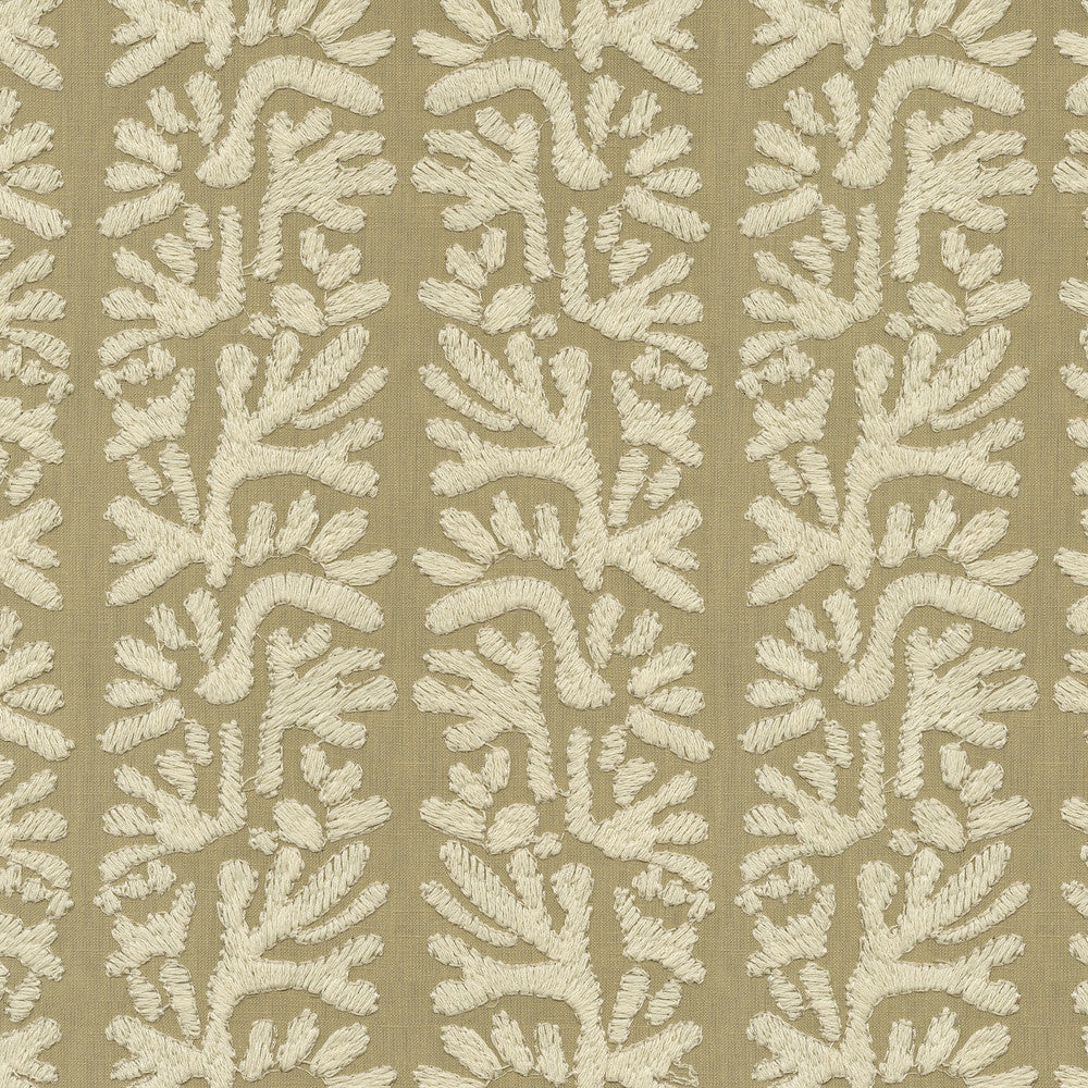 PK Lifestyles Fabric Coral Emb Linen - Base: 52% polyester, 48% cotton EMB: 100% cotton India 51000 Horizontal: 7.88 and Vertical: 6.25 53 - My Fabric Connection -