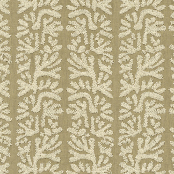 PK Lifestyles Fabric Coral Emb Linen - Base: 52% polyester, 48% cotton EMB: 100% cotton India 51000 Horizontal: 7.88 and Vertical: 6.25 53 - My Fabric Connection -