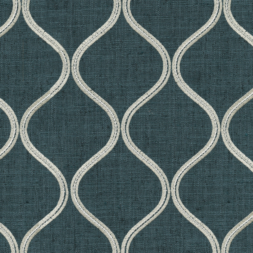 PK Lifestyles Fabric Griffith Emb Marine - 100% polyester EMB: 80% rayon, 20% polyester India 50000 Horizontal: 5.25 and Vertical: 6.13 53 - My Fabric Connection -