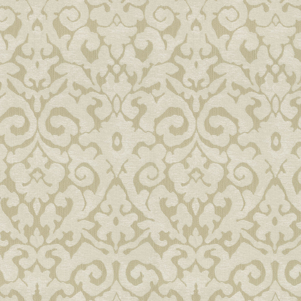 PK Lifestyles Fabric Verona Damask Parchment - 100% polyester India 51000 Horizontal: 14 and Vertical: 27.5 56 - My Fabric Connection -