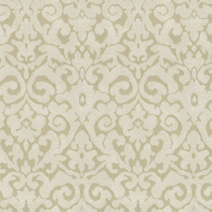 PK Lifestyles Fabric Verona Damask Parchment - 100% polyester India 51000 Horizontal: 14 and Vertical: 27.5 56 - My Fabric Connection -