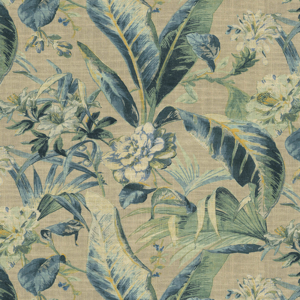 PK Lifestyles Fabric Eternal Bloom Shoreline - 75% cotton, 25% linen Pakistan 15000 Horizontal: 27 and Vertical: 27 54 - My Fabric Connection -
