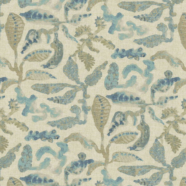 Coriolis Water 472091 by PK Lifestyles Designer Fabric Cozy Life VIII 100% Cotton India 11000 H: 13.5, V: 27 54 - Swanky Fabrics -