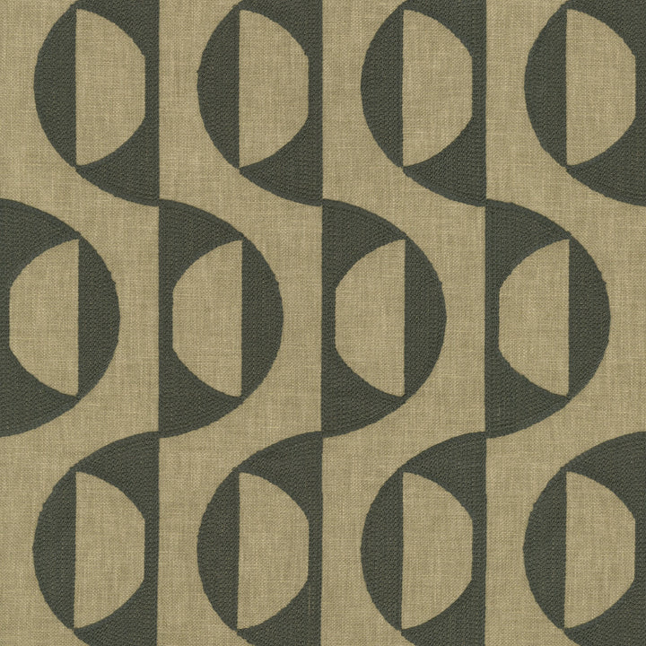 Calder Emb Teak 472121 by PK Lifestyles Fabric Expressionist VI Base: 50% Polyester, 50% Cotton EMB: 100% Viscose India 51000 H: 3.25, V: 9 54 - Fabric Carolina -