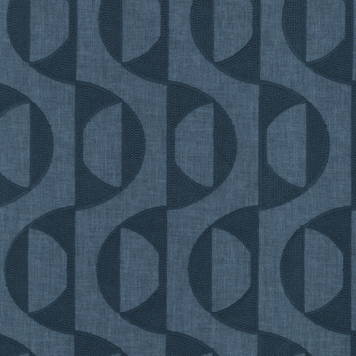 Calder Emb Indigo 472122 by PK Lifestyles Fabric Expressionist VI Base: 50% Polyester, 50% Cotton EMB: 100% Viscose India 51000 H: 3.25, V: 9 54 - Fabric Carolina -