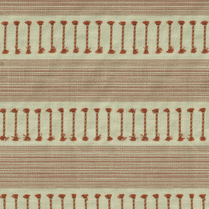 Fringe Stripe Emb Coral 472221 by PK Lifestyles Fabric